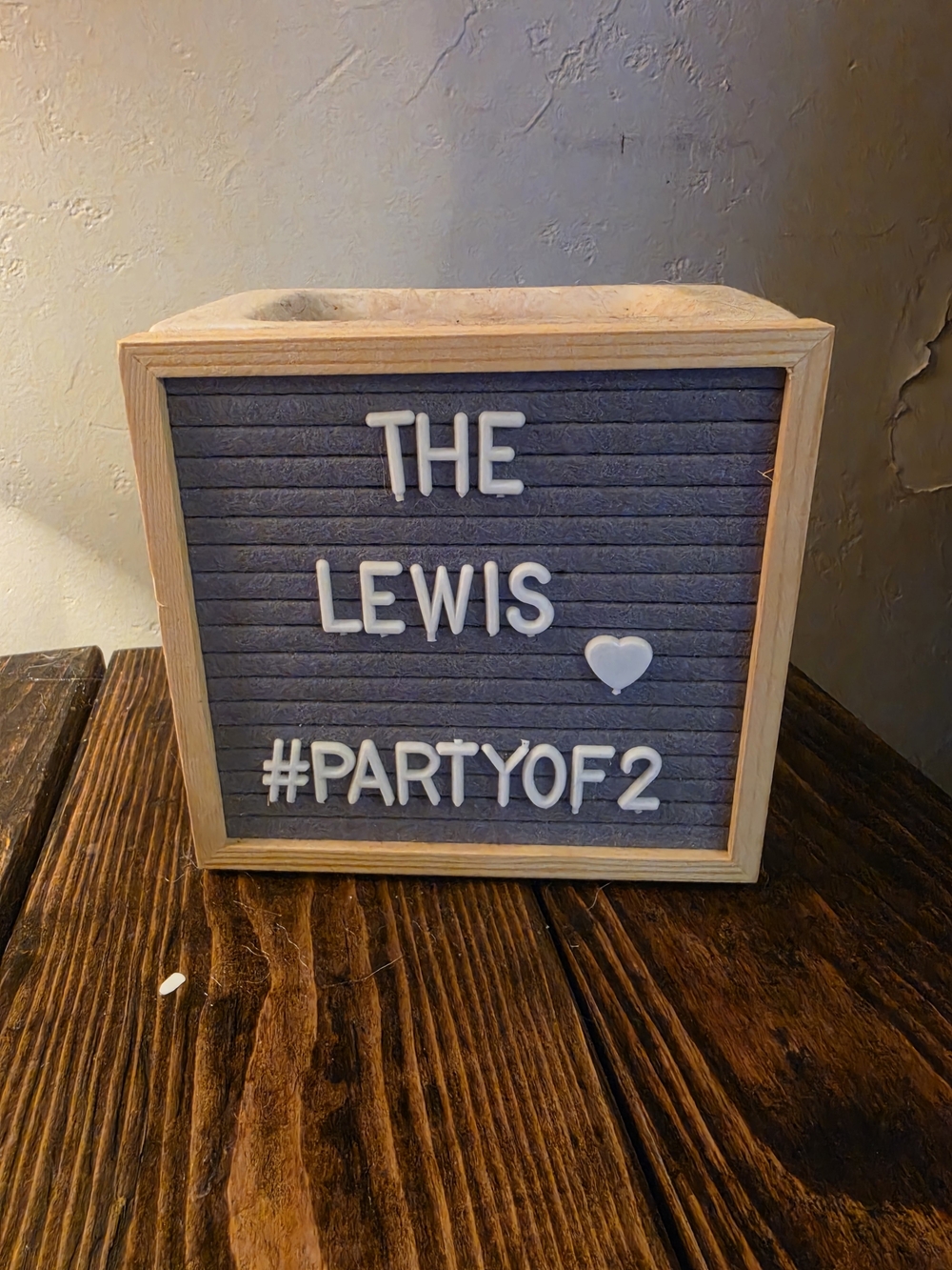 Gray Felt Letter Board with Natural Wood Frame Scentsy Pot